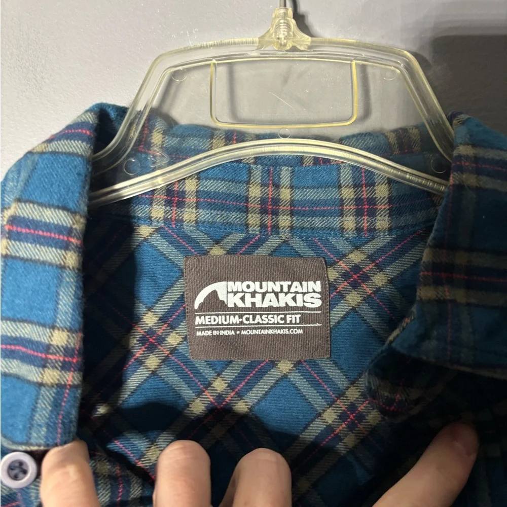 Mountain Khakis Classic Fit Downtown Flannel Shirt Size Medium - Picture 3 of 5